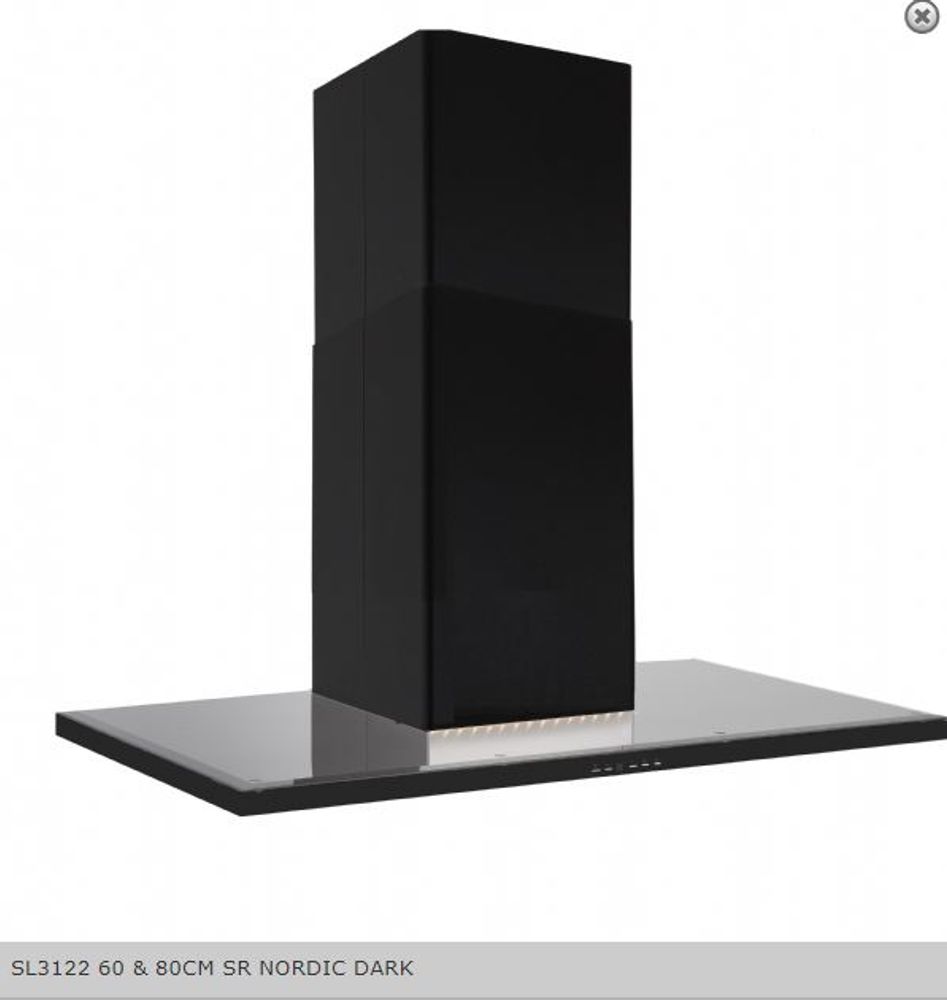Silverline ventilator Sort 80 cm SL 3122-80 SR NORDIC DARK 