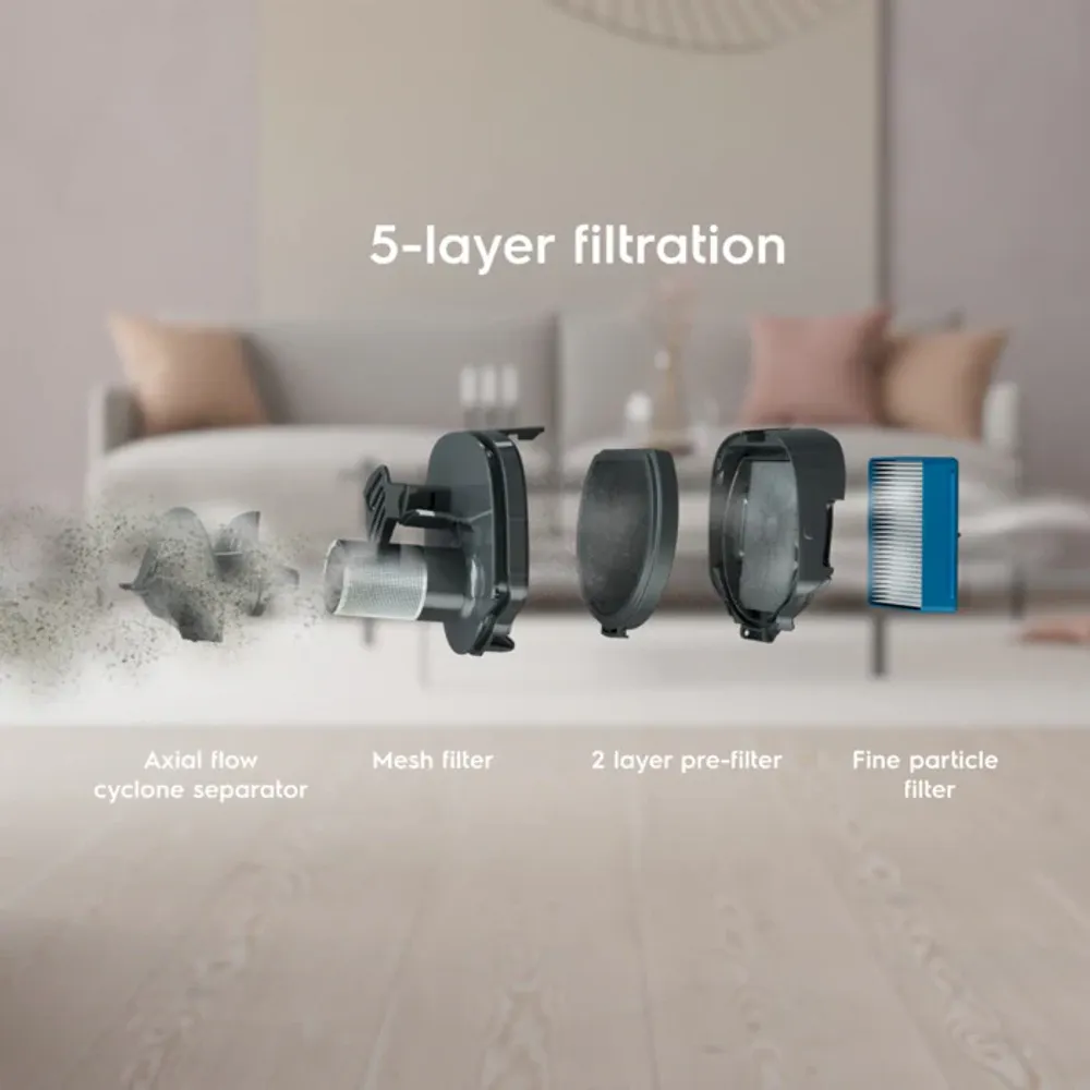 Electrolux oppladbar støvsuger 600 sort ES62B25GRN