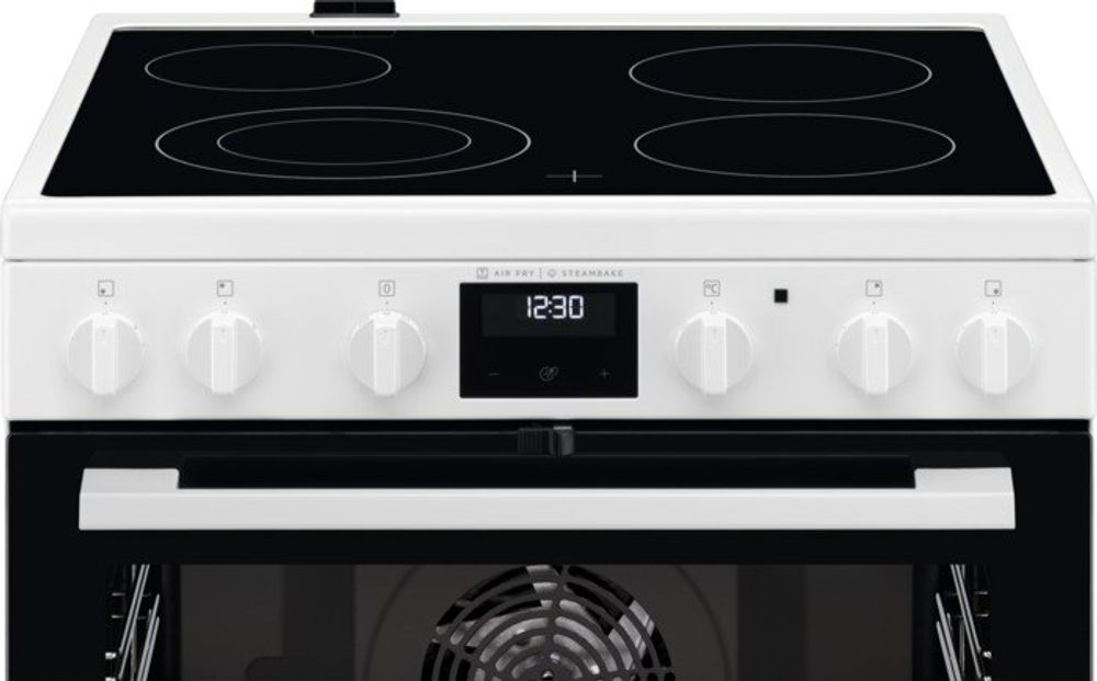 Electrolux komfyr keramisk 60 cm hvit LKR66440
