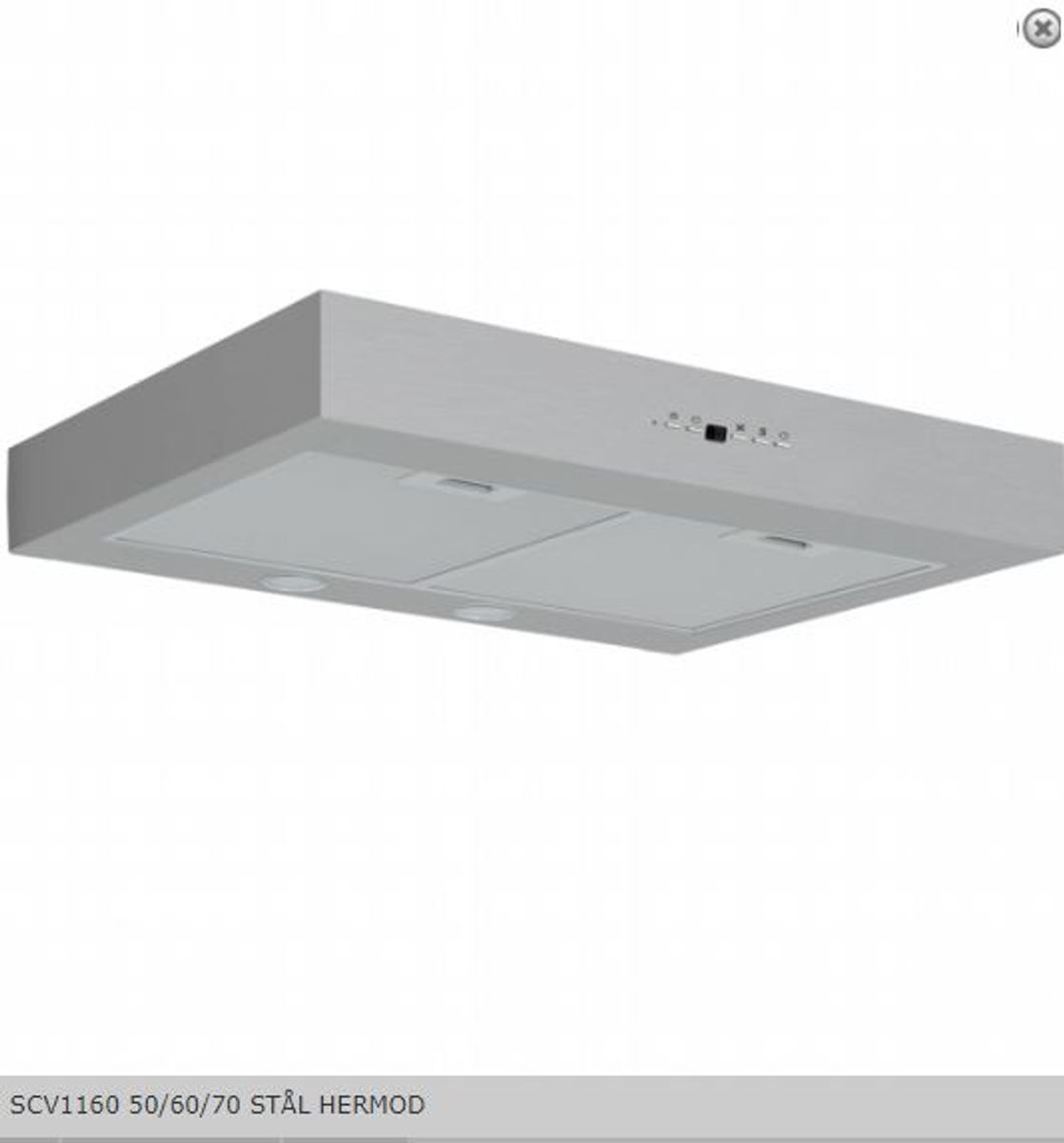 Silverline Ventilator Sentralventilasjonsmodell 60cm STÅL HERMOD