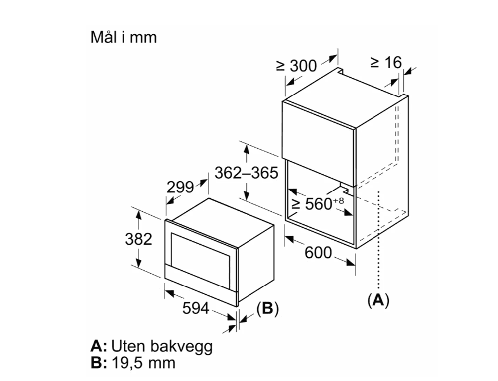 Bosch innbygging mikrobølgeovn serie 8 BFR7221B1 