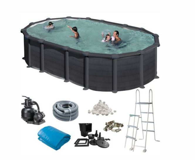 Hovedbilde Swim & Fun basic basseng oval 610 x 375 x 132 cm ...