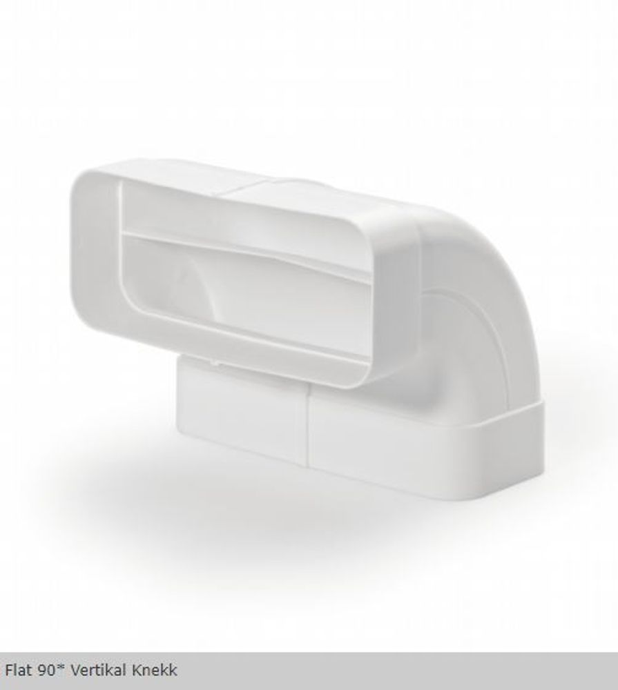 Silverline Avtrekk & Adapter Flat 90* Vertikal Knekk 4043004 