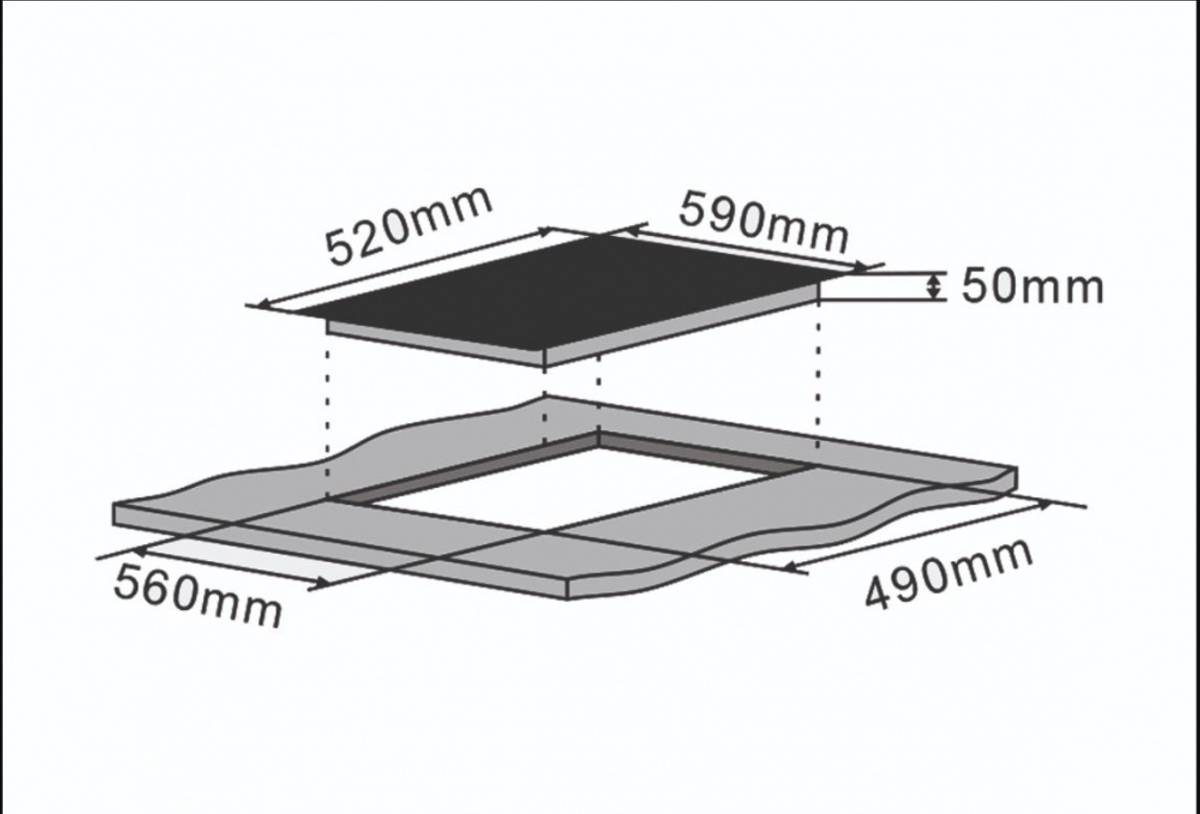 Silverline keramisk platetopp svart JG 6001 P 