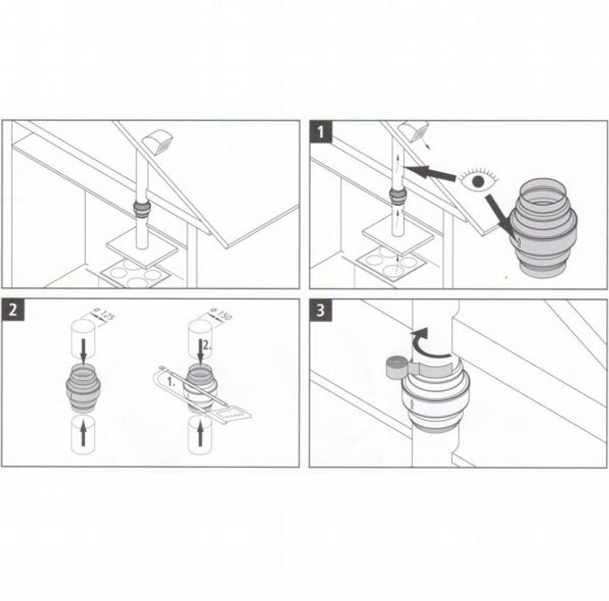 SilverlineAvtrekk & AdapterKondensvannsamler 125/148/185 m