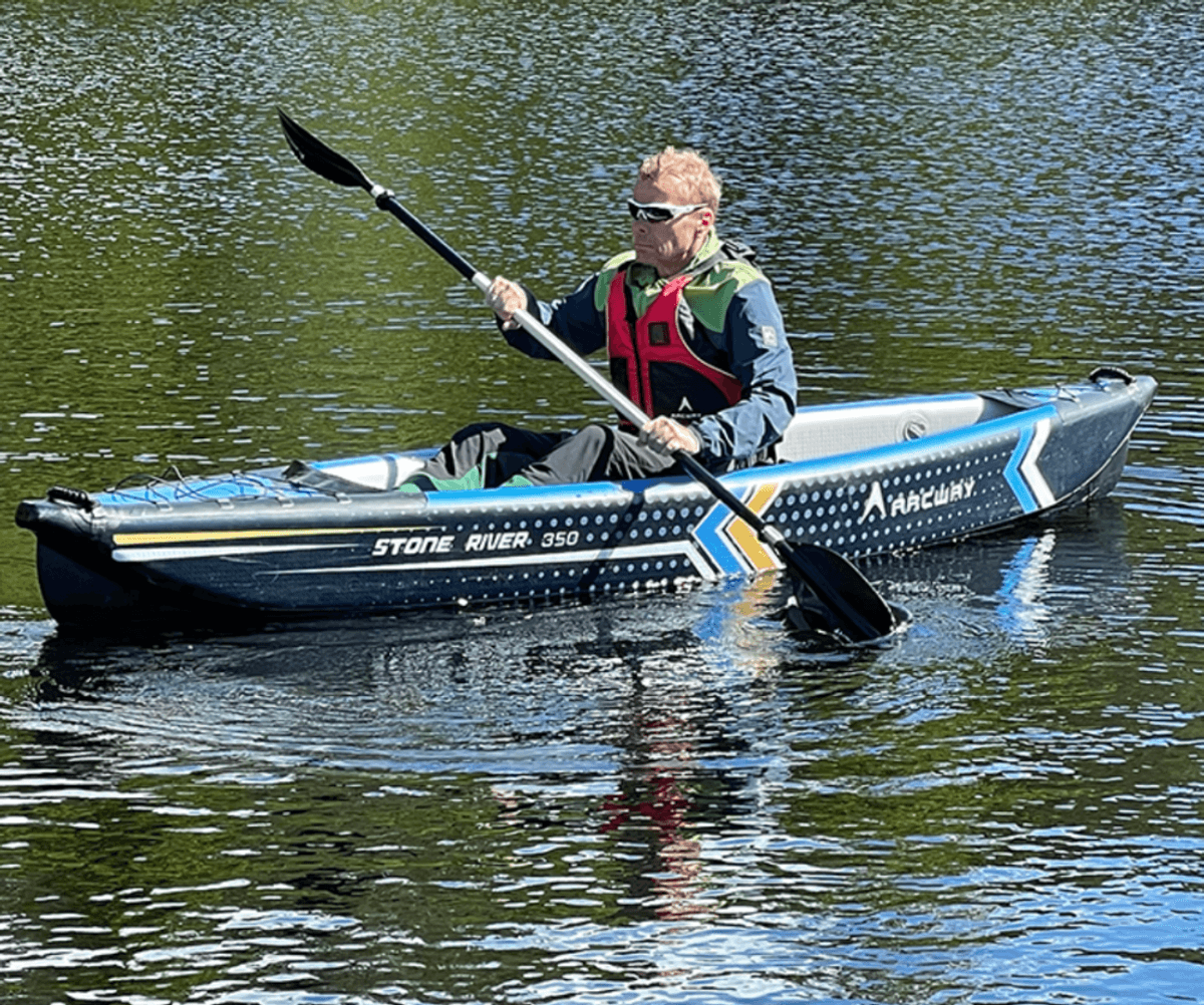 Arnøy oppblåsbar kajakk enseter Stone River 350 70602