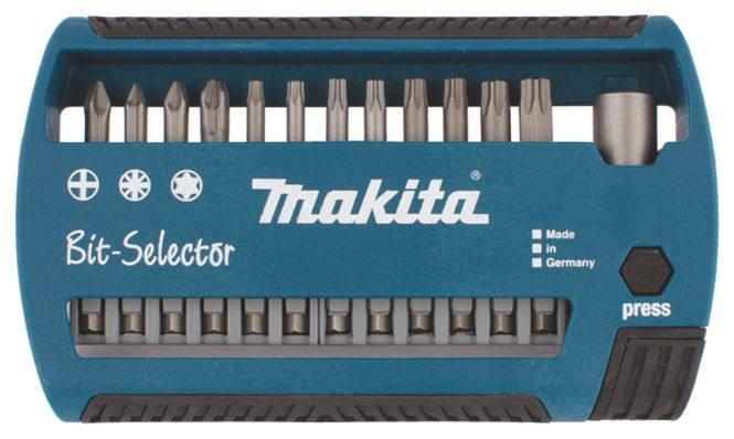 Hovedbilde Makita bitsett 13 Deler - PH, TX Slagsikre P-74740