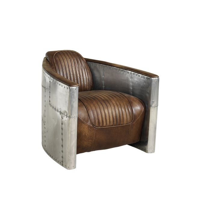Hovedbilde Artwood TOMCAT AVIATOR Lounge stol Antikk lær i whisky / ...