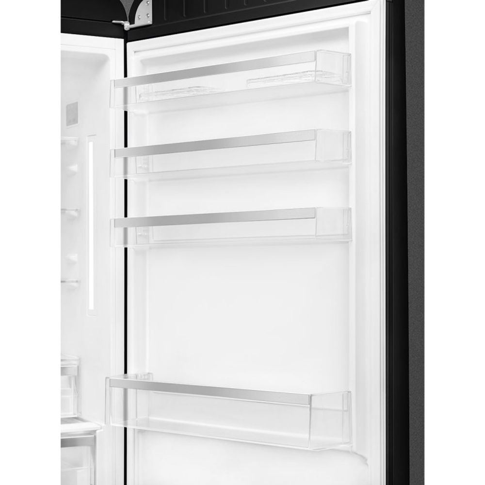 Smeg kombiskap retro sort høyre FAB38RBL5 2050x706x711 mm