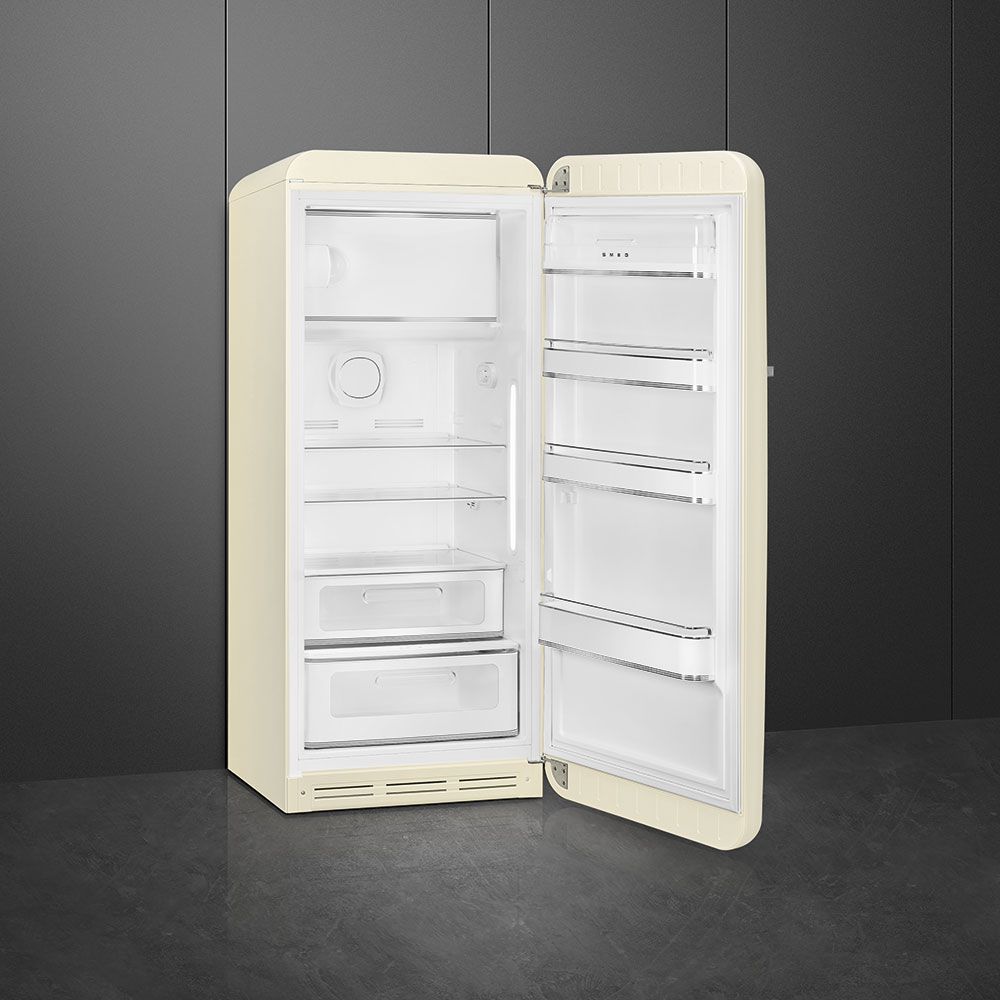 Smeg kjøleskap med innebygd frys krem retro 153 cm FAB28RCR5 