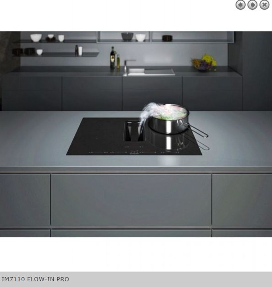 Silverline platetopp med integrert ventilator 80 cm svart IM 7110-80 INT 