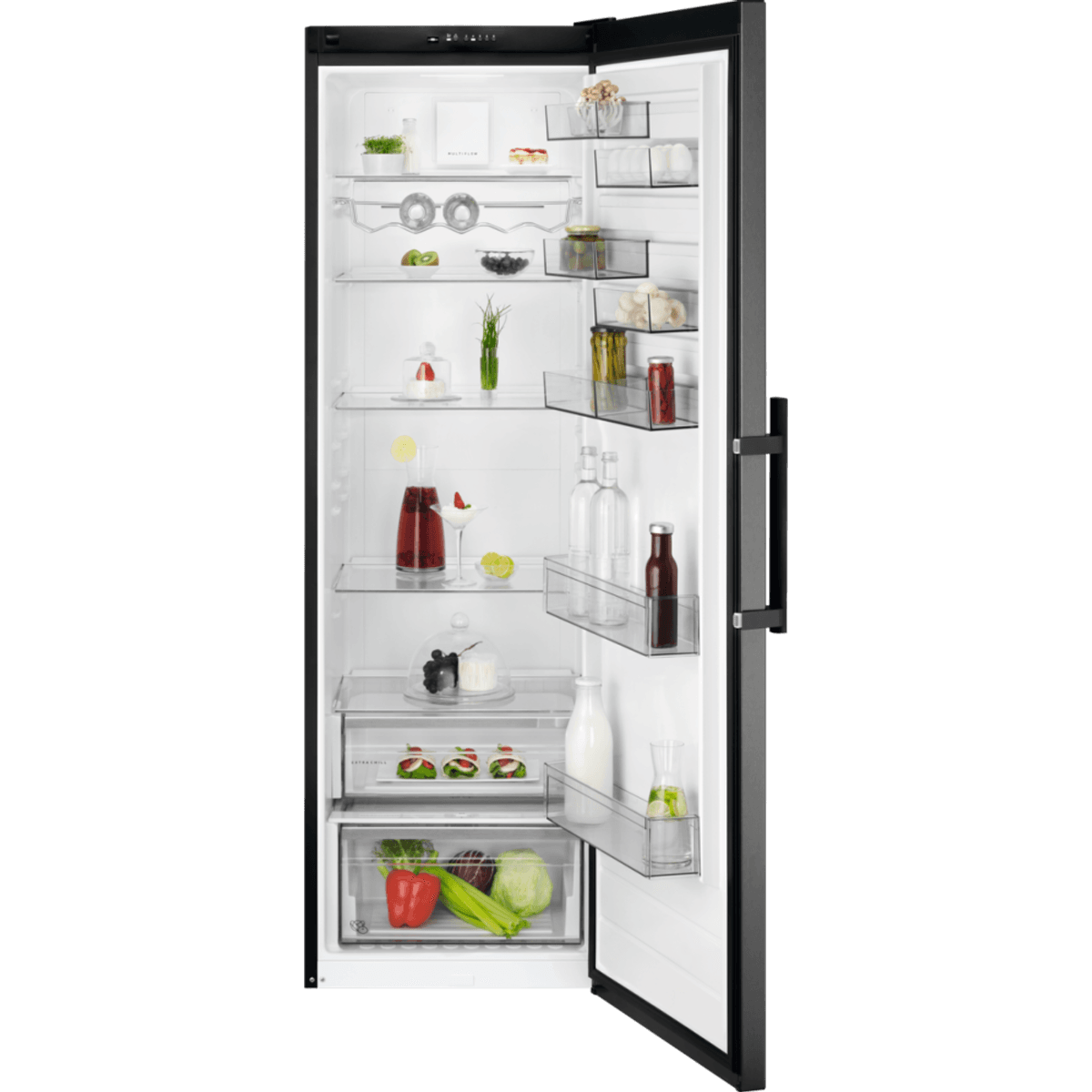 AEG 7000 Frittstående Kjøleskap MultiFlow sort 186 cm RKE638E6MB 923421458