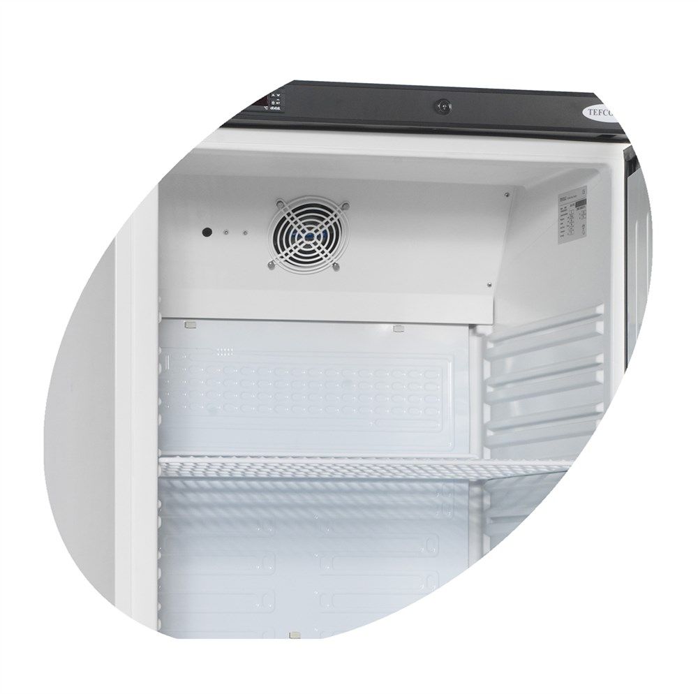 Tefcold display kjøleskap hvit 190 cm UR600G 