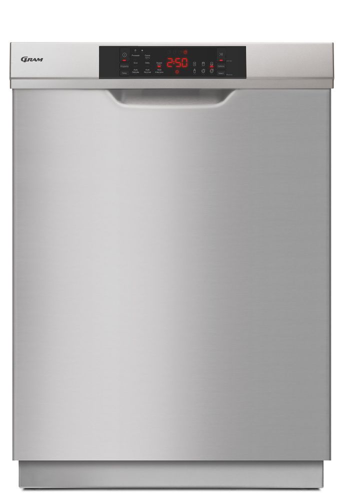 Gram oppvaskmaskin 60 cm rustfritt stål OM 6330-90 RT X/1 