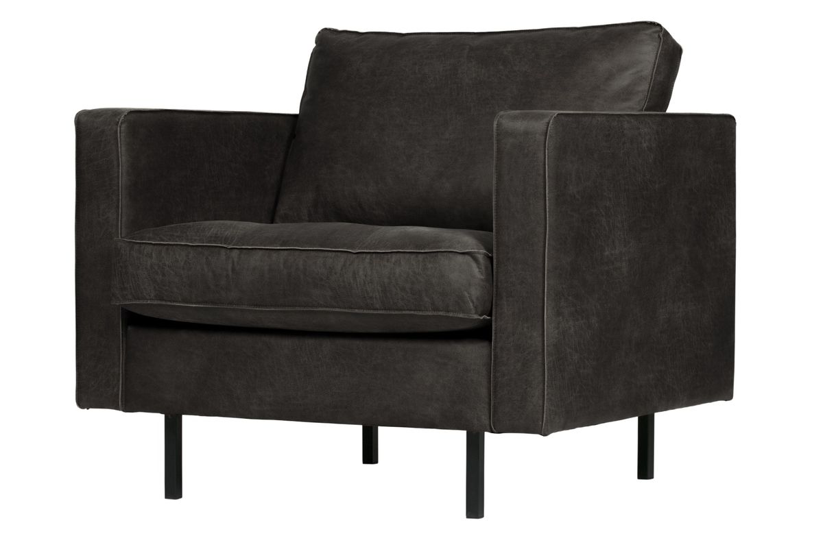 BePureHome Rodeo Classic Sofastol Skinn Sort
