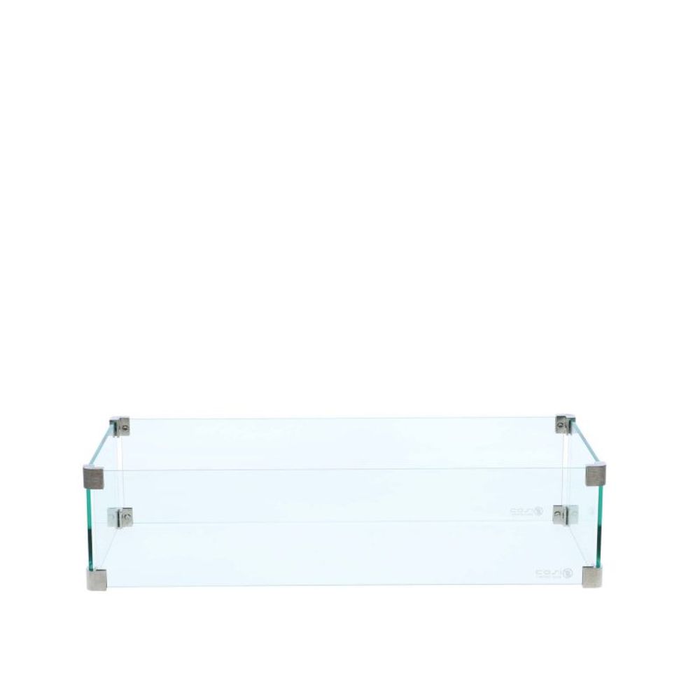 Beskyttelsesglass til peisbord 65 x 33 cm 