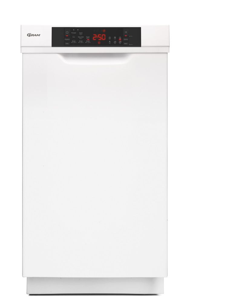 Gram oppvaskmaskin hvit 45 cm OM 4330-90 RT/1