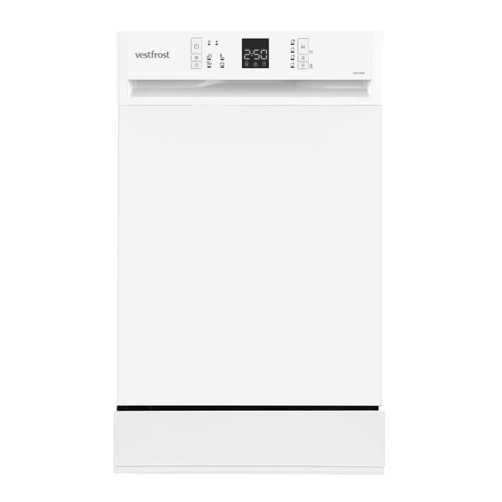 Vestfrost oppvaskmaskin 45 cm hvit 33000 VDW 1045