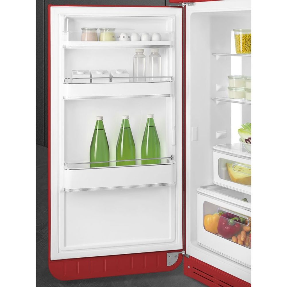 Smeg kombiskap rød 50`s retro FAB30LRD5 