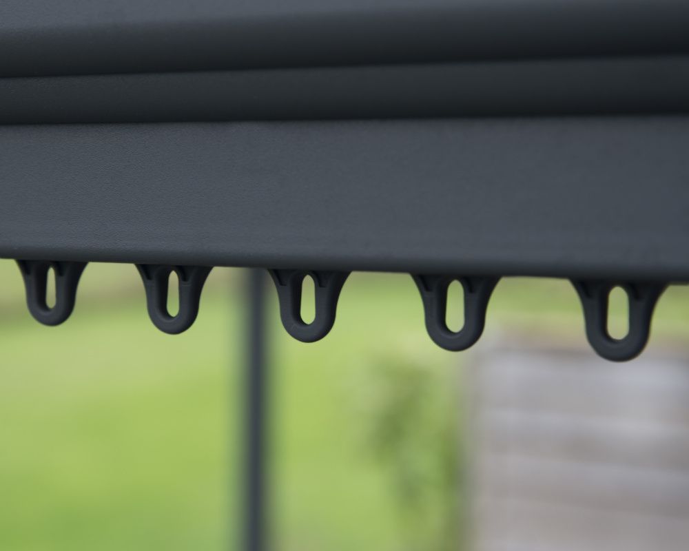 Canopia by Palram milano paviljong 309 x 426 cm grå - inkl gardiner og netting