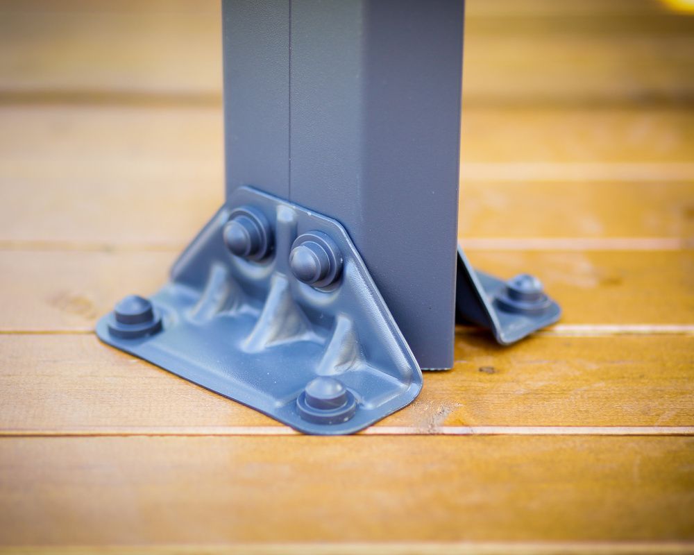 Canopia by Palram Palermo paviljong 295 x 295 cm grå - inkl gardiner og netting