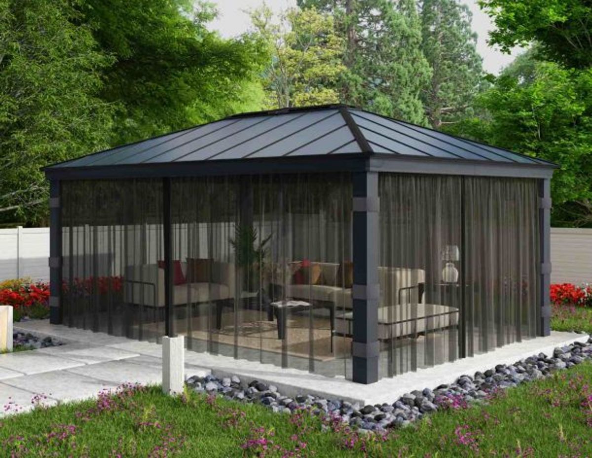 Canopia by Palram - Gazebo Dallas - Netting 360 x 422 cm - 4Pk 706597