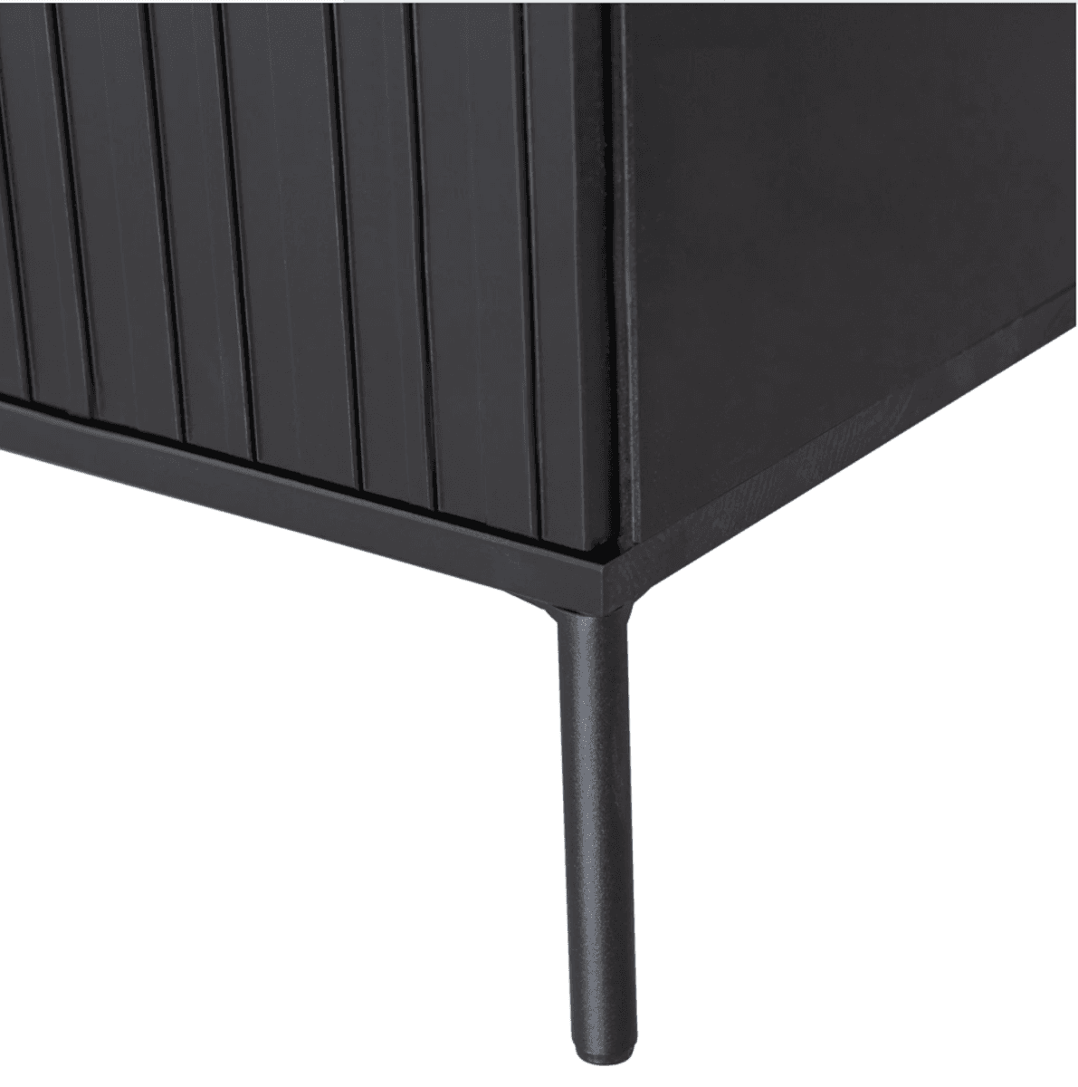 WOOOD sidebord New Gravure 100 cm sort furu 373472-Z