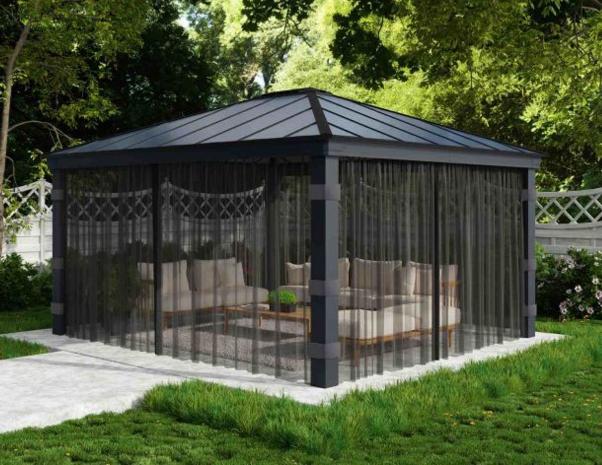 Canopia by Palram - Gazebo Dallas - Netting 422 x 422 cm - 4Pk 707216