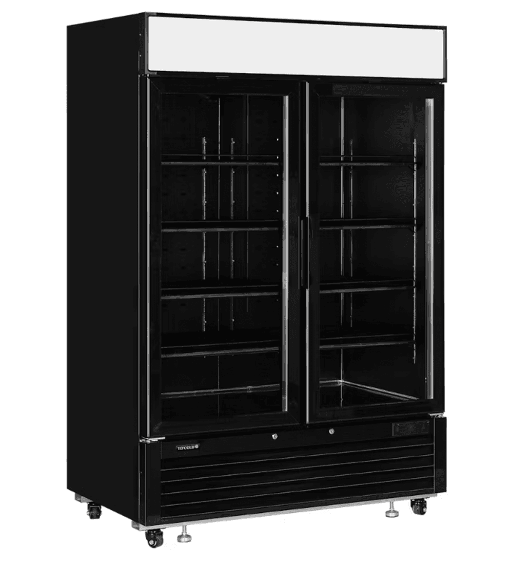 Tefcold displaykjøleskap sort 2 dører 205 cm LGC5000B