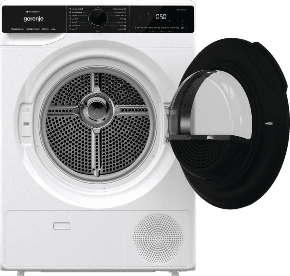 Gorenje kondens tørketrommel DPNA92WIFI – 9 kg med varmepumpe og Wi-Fi