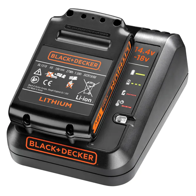 Hovedbilde Black & Decker 1A hurtilader + 1.5Ah batteri BDC1A15