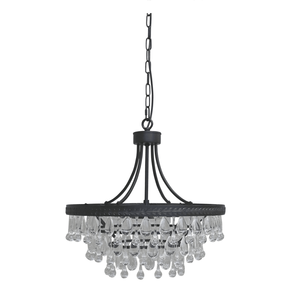 Chic Antique lysekrone Versailles lysekrone med dråpeformede glassprismer H49/Ø50 71140024