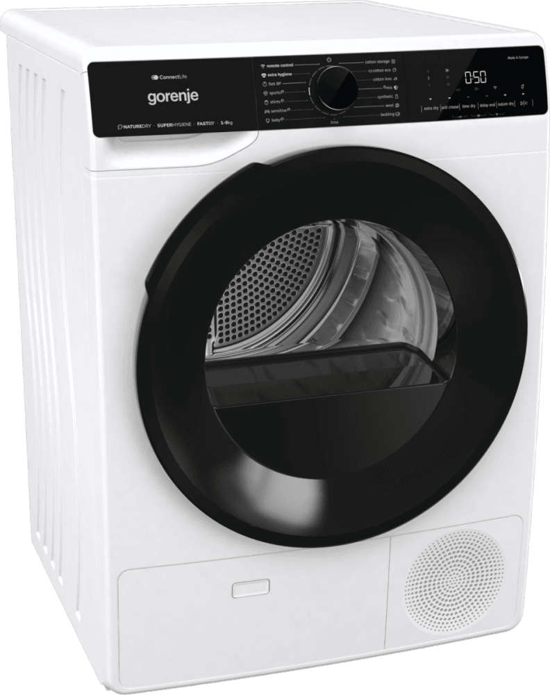 Gorenje kondens tørketrommel DPNA92WIFI – 9 kg med varmepumpe og Wi-Fi
