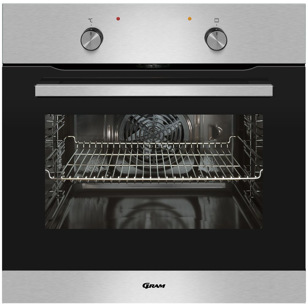 Gram Innbyggingsovn rustfritt stål IO 5610-90 X
