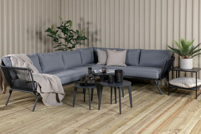 Hovedbilde Venture Design Roxo hjørnesofa gruppe sort og grå farge