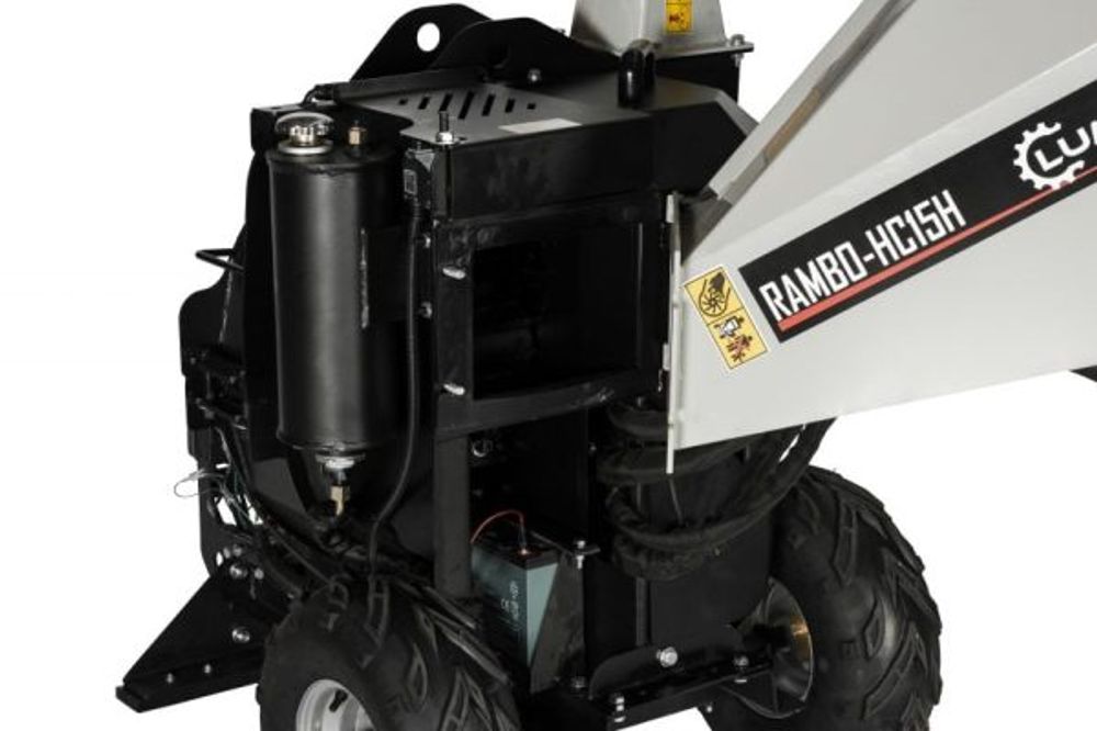 Lumag fliskutter 15HK hydraulisk Innmater Ø 120 mm Tysk kvalitet HC15H