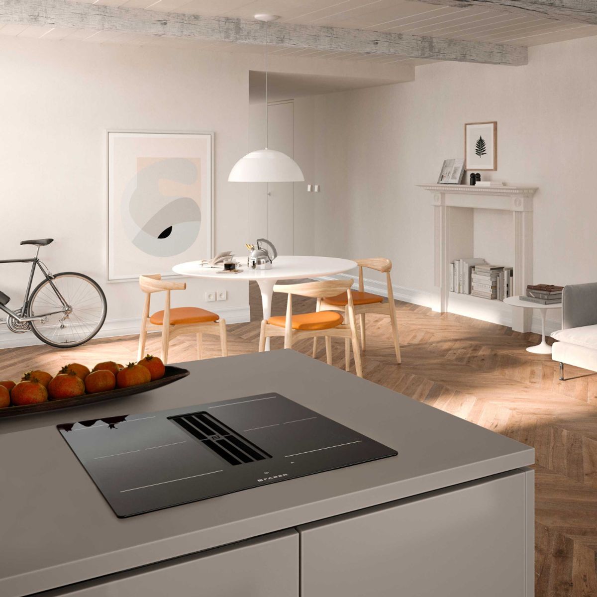 Eico platetopp med ventilator Galileo Slim A600 60cm 5965