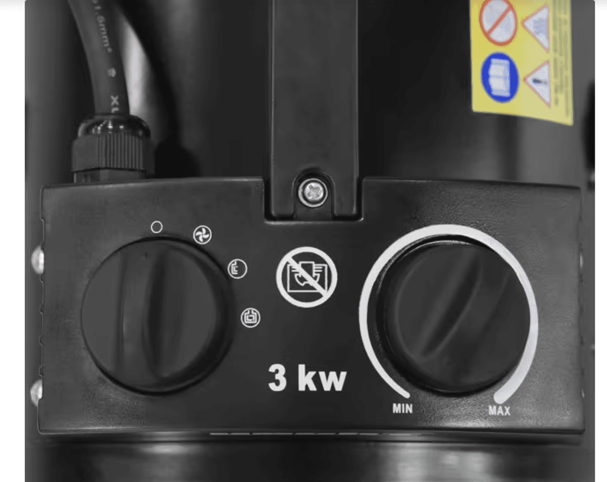 Hecht elektrisk varmekanon 3000W HE3329 
