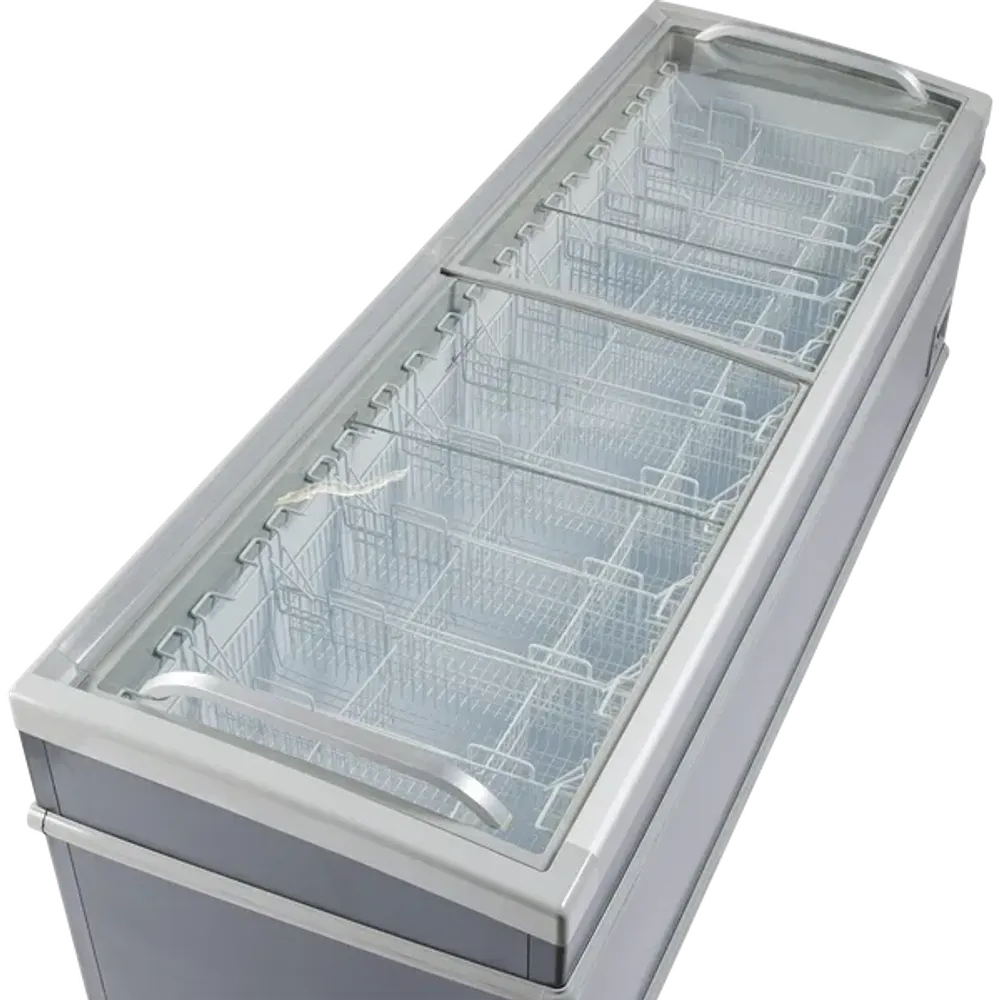 Scandomestic display fryseboks i svart 900 L SIF900D