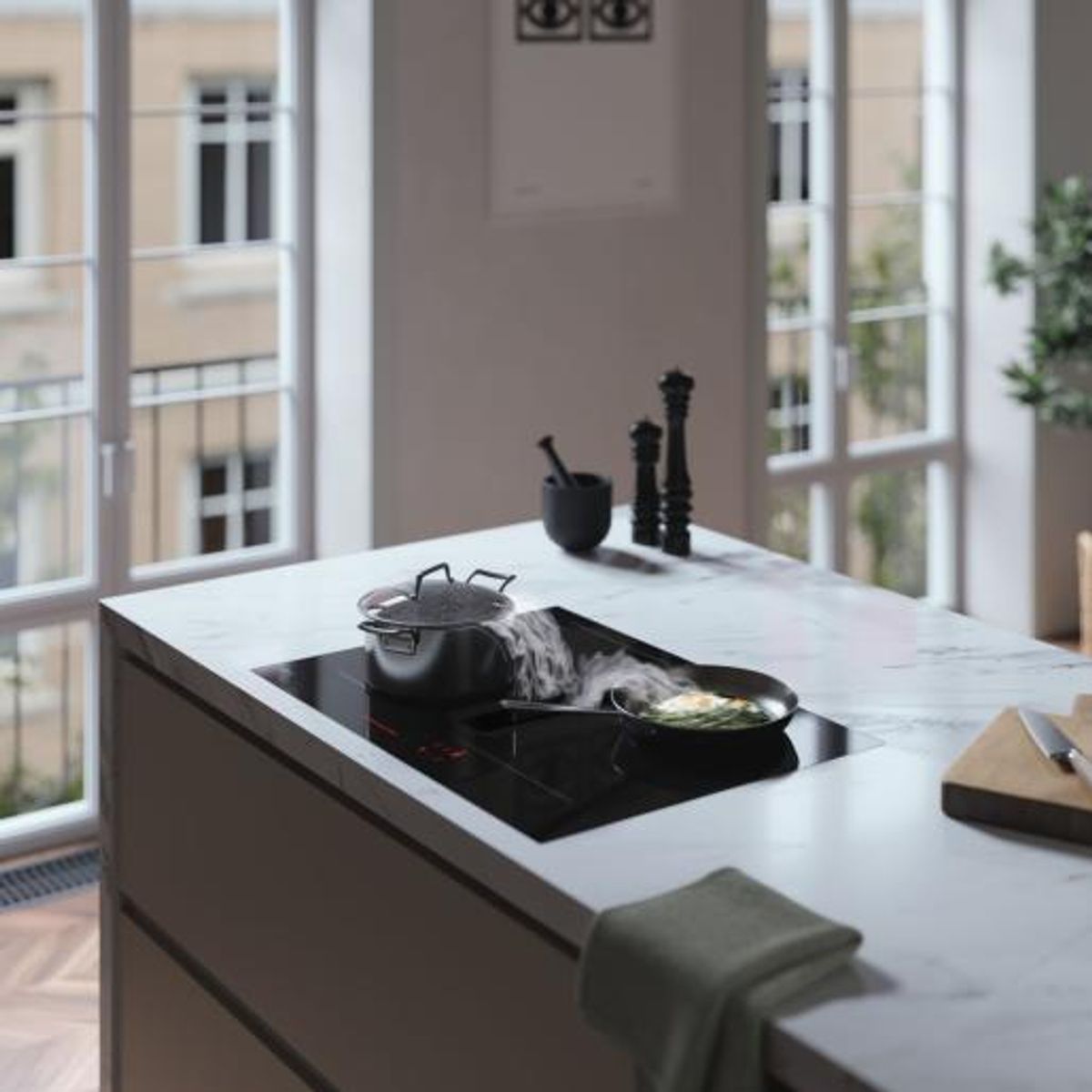 ASKO induksjonsplatetopp med ventilator HIH3743FB1