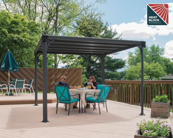 Palram Canopia Milano 3000 Gazebo Grey 5