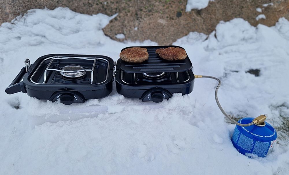 Homeline gassgrill portabel med veske 210079 