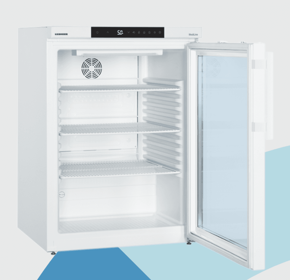 Vibocold laboratorieskapkjøler med glassdør LKUv 1613 