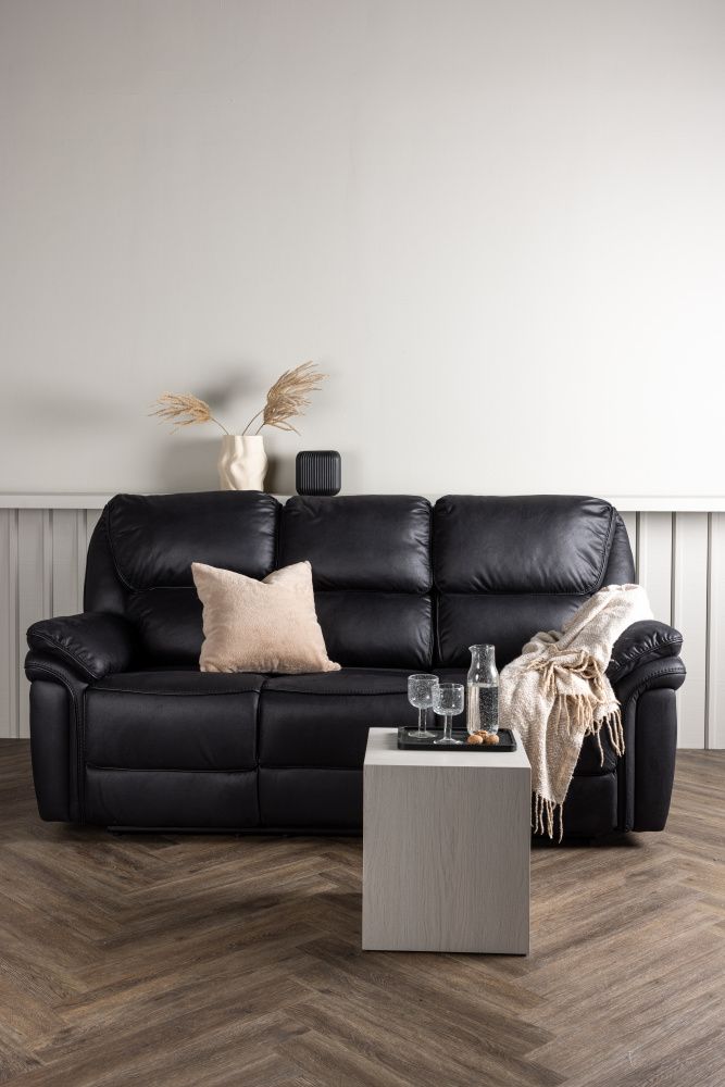 Venture Saranda Recliner 3-seter sofa Svart 