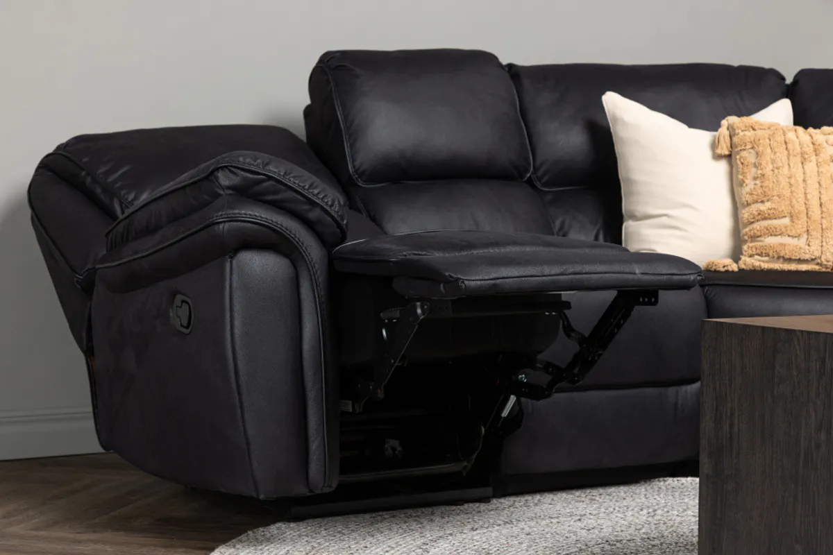 Venture Saranda Recliner Hjørnesofa Svart