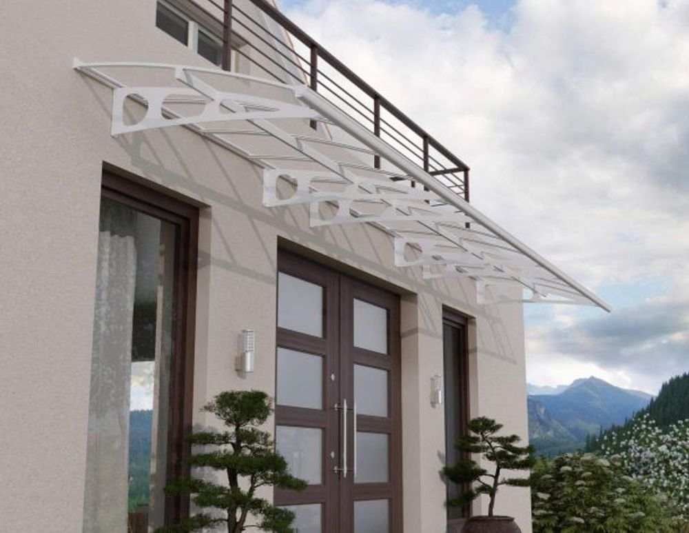 Canopia by Palram overbygg inngangsparti Bordeaux 139 x 670 cm hvit/matt