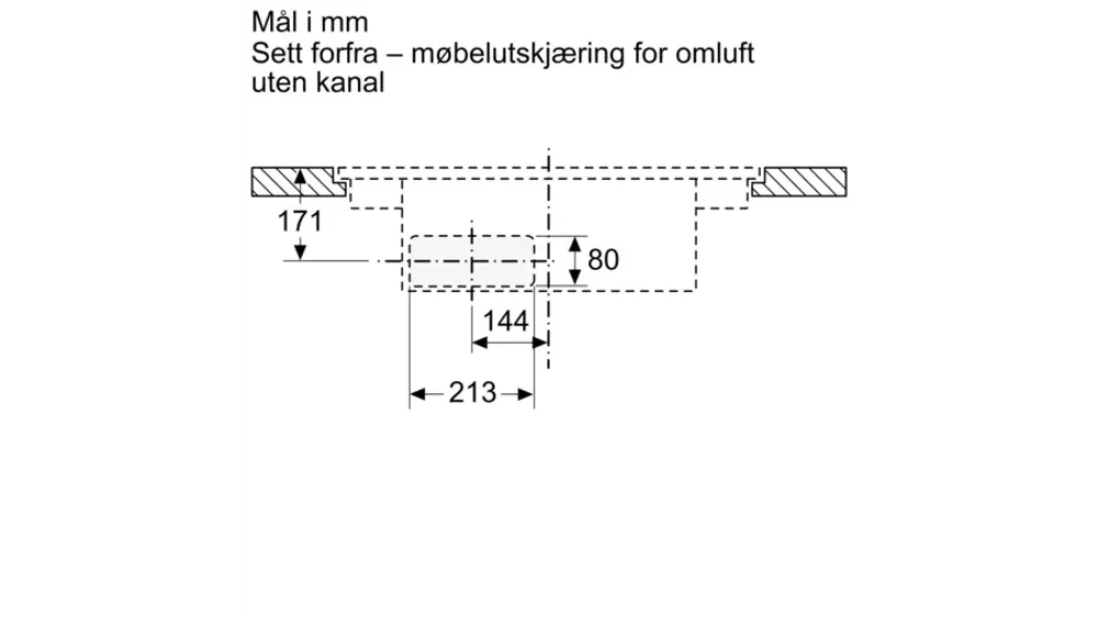 Siemens induksjonstopp med integrert ventilator EX807NX68E  