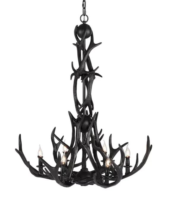 Hovedbilde Artwood Antler Chandelier Svart