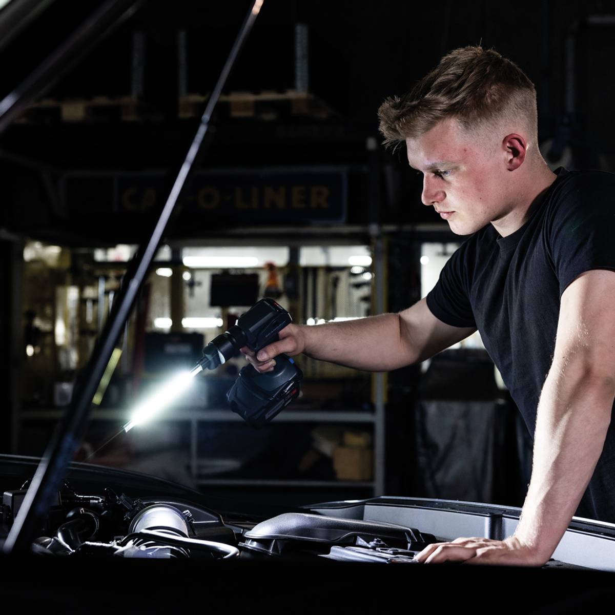 Scangrip håndholdt arbeidslys 750 lumen flex hodelykt 03.5693C