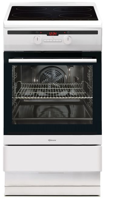 Hovedbilde Gram Induksjons komfyr hvit 50 cm EKI 4554-91 
